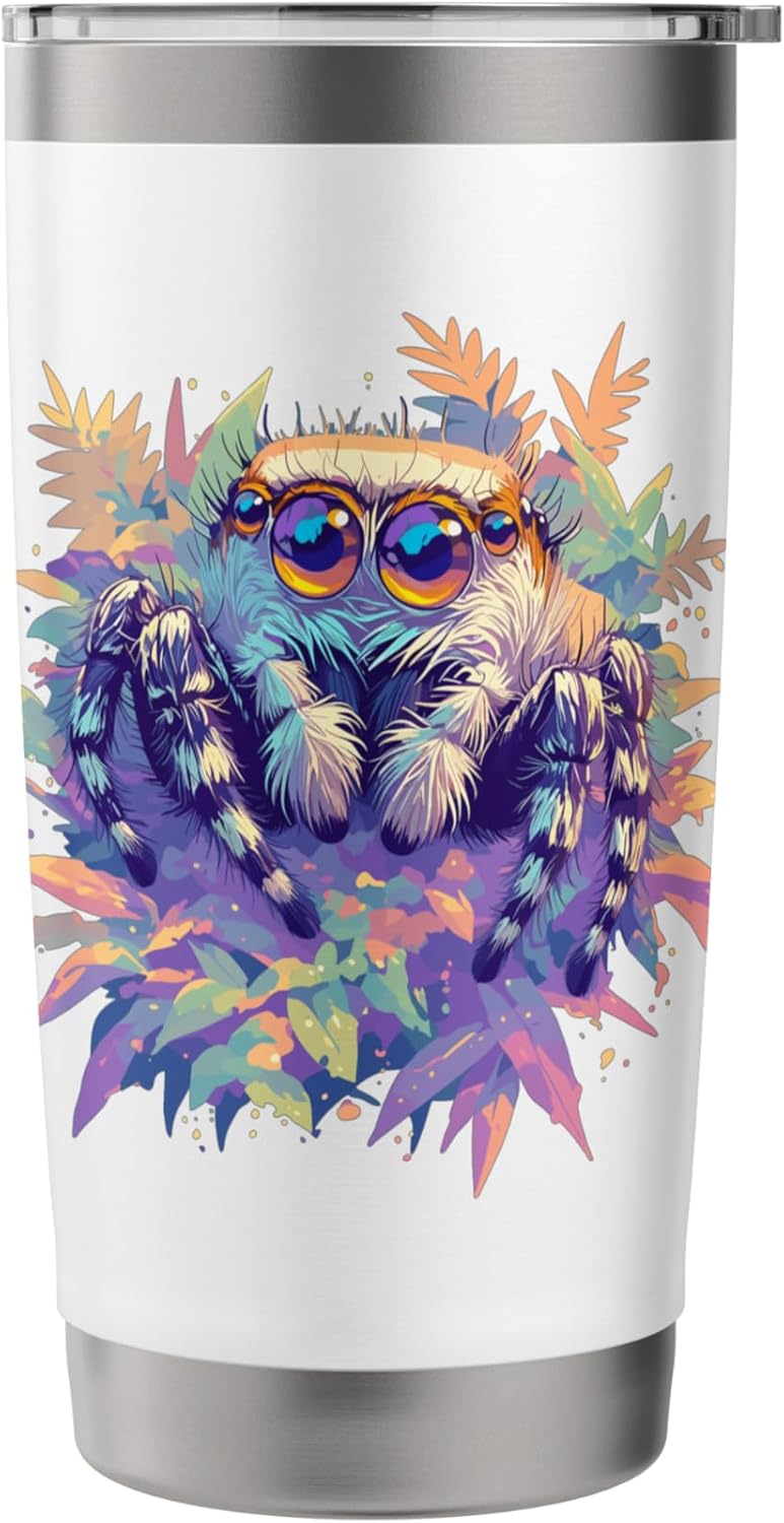 Jumping Spiders Jumping Spider Stainless Steel Insulated Tumbler - Image 3