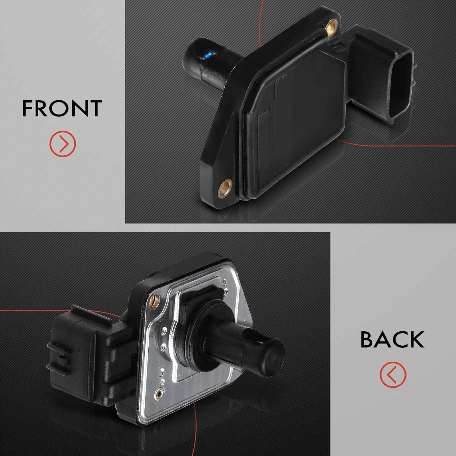 A-Premium Mass Air Flow Sensor [3 Pins, 2.4L] MAF Compatible with Nissan Frontier 1998-2004, Pickup 1996-1997, Xterra 2000-2004