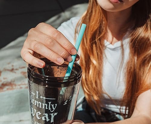 Miniatura 24 de Silver Buffalo Friends Central Perk - Juego de 4 pajitas de plástico reutilizables, 10 x 1.5 x 0.25 pulgadas Verde