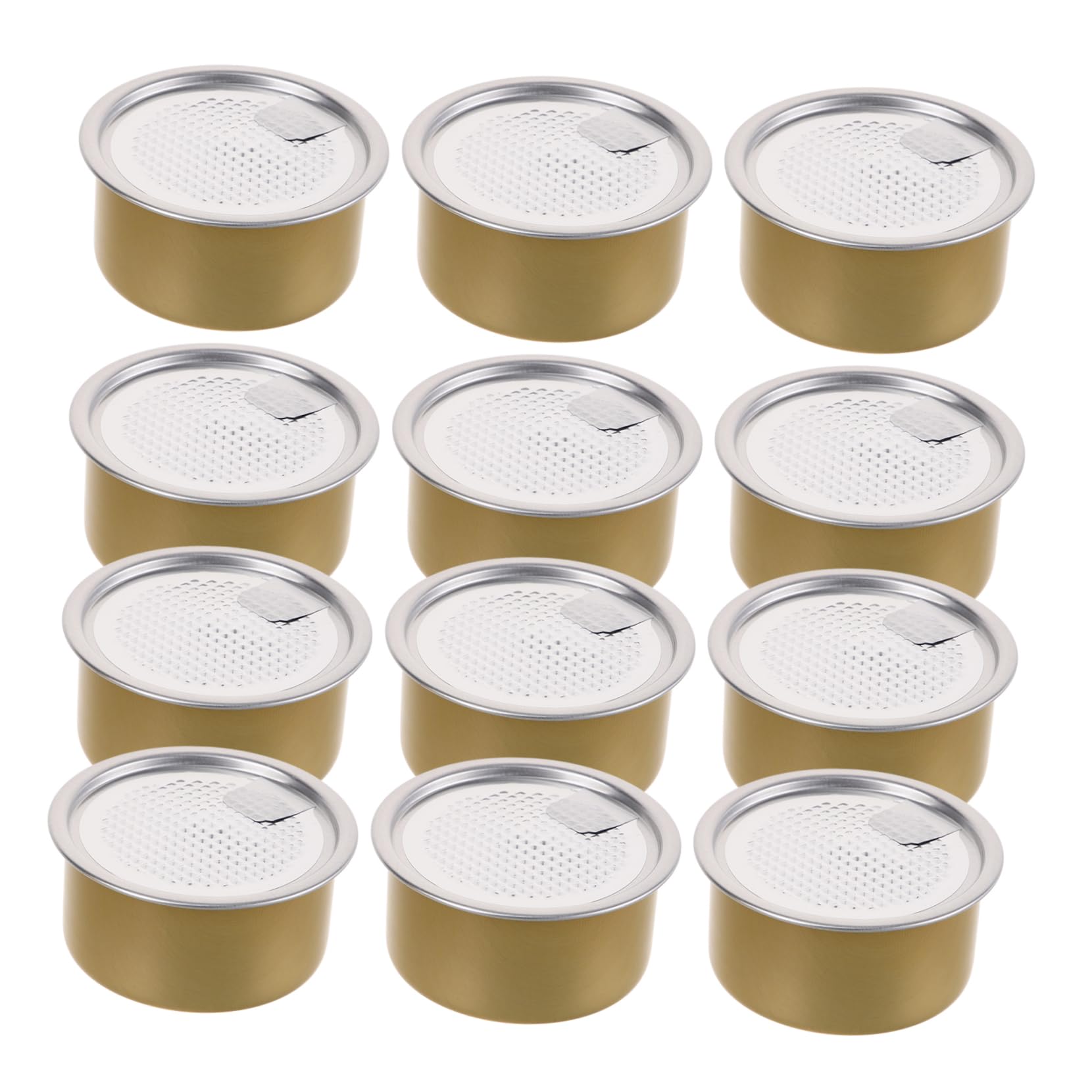 STOBAZA 12pcs Empty Soda Cans Food Grade Aluminum Material Lightweight Easy to Carry Multi-use Storage Cans