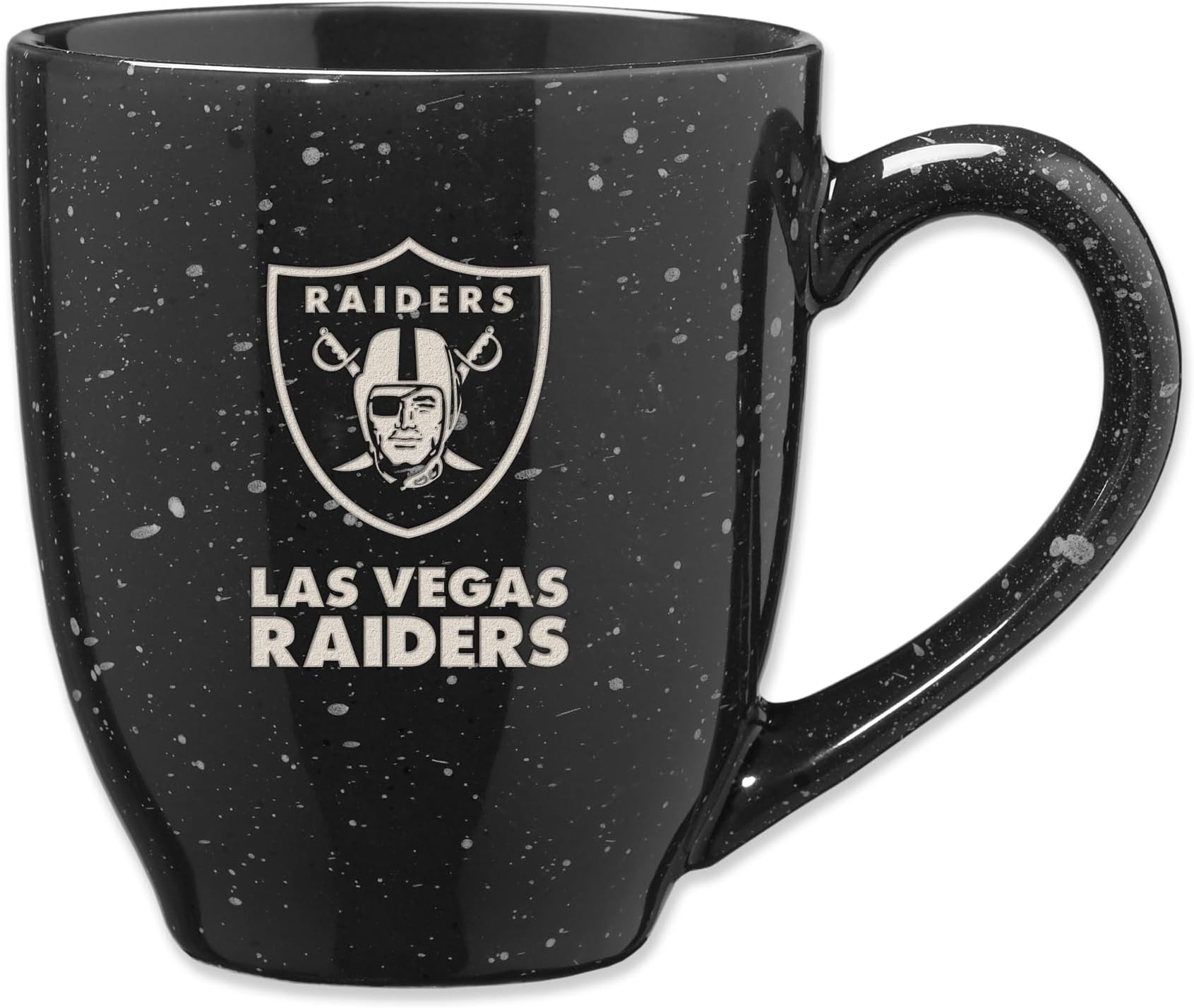 Rico Industries NFL Football 16 oz Team Color Laser Engraved Speckled Ceramic Coffee Mug