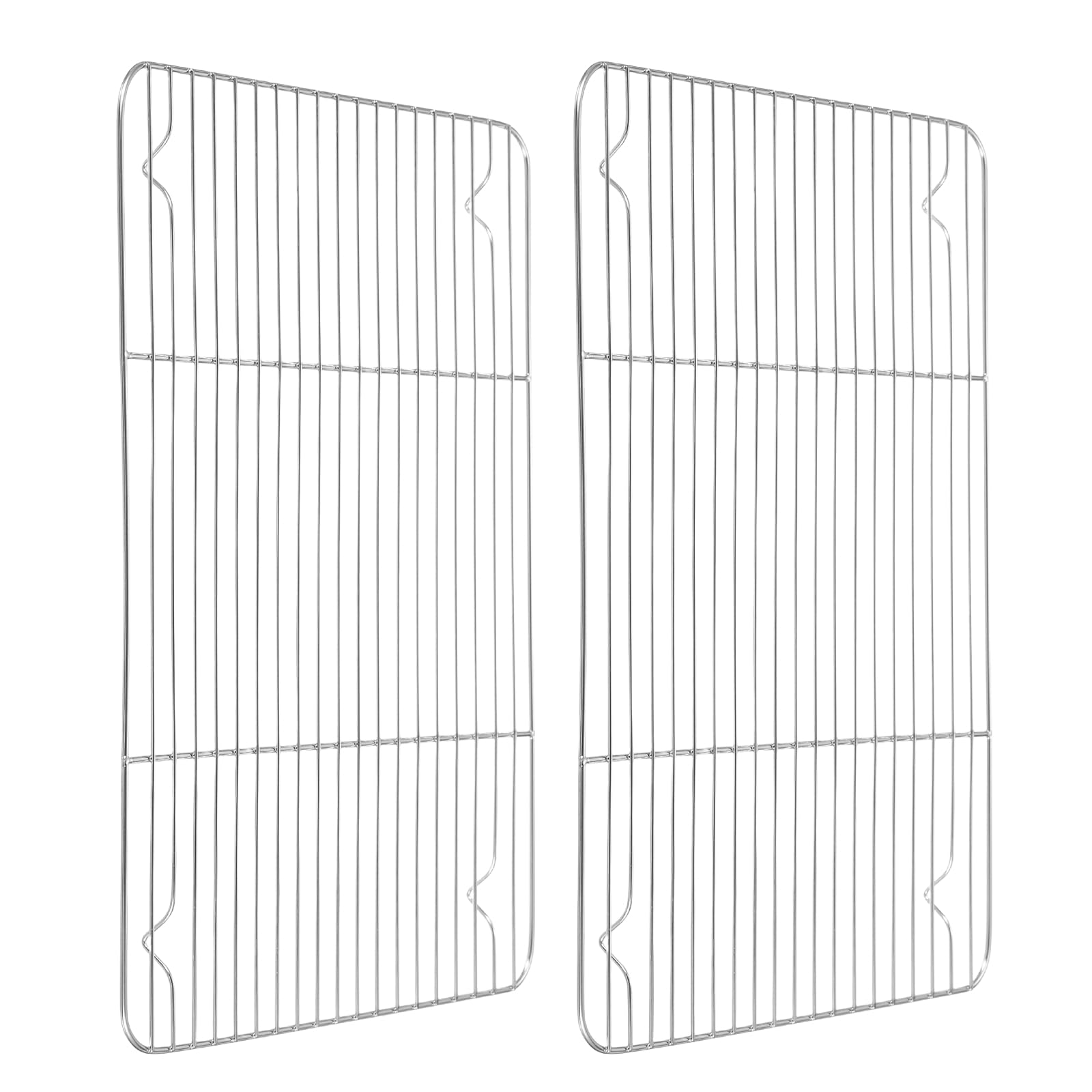 QUARKZMAN 2 Pezzi Griglia Rettangolare 15" x 11.1" per Biscotto Argento
