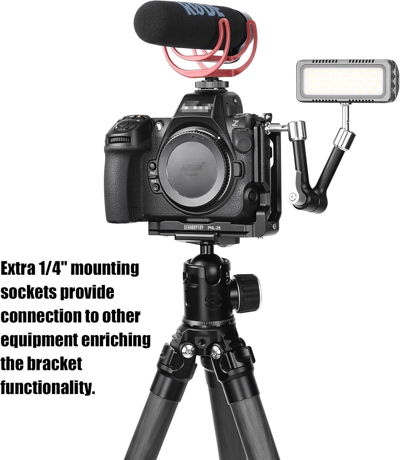 PNL-Z8 L-Bracket for Nik Z8 DSLR Arca Swiss Quick Release Plate Camera Accessories - Image 7