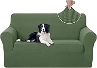 Vista 124 de U-NICE HOME Funda para sofá biplaza elástica, cubierta para sofá, funda para sillón, protector de muebles para sofá con 2 cojines, funda para sofá