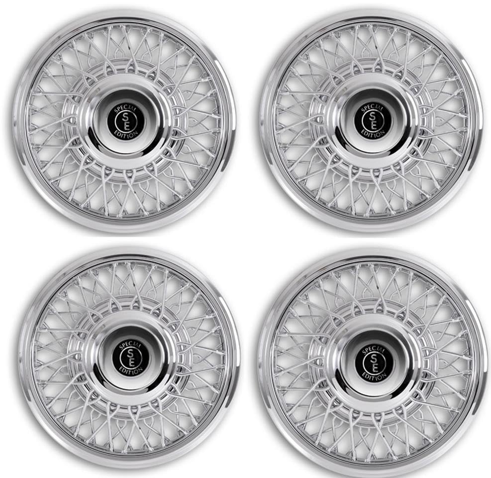 Lot De 4 Enjoliveurs Roue 16 Pouces Universels - Design Métallique Élégant Et Installation Facile