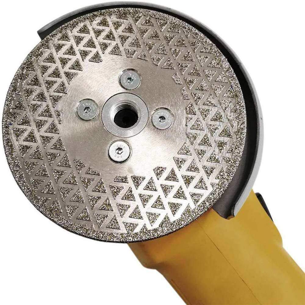 65-125 mm Azulejos de porcelana Hoja de corte en seco de diamante fino/Amoladora de disco Muela abrasiva Sierra de mármol de granito Pulido Rueda abrasiva, 105xM14