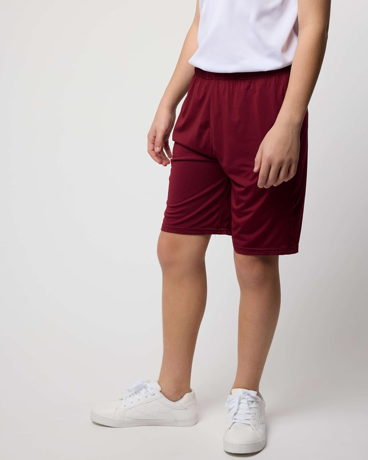 Real Essentials 5 Pack: Boys' Dry Fit Basketball Shorts for Youth Kids Teens - Athletic Running Soccer Sports with Pockets - Image 5