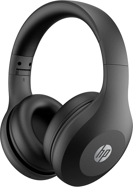 HP Bluetooth Headset 500 with Built-in Mic, Foldable, 20 hours Battery Life, Water Resistant, Headphone Controls. Compatible with Microsoft Teams, Zoom, Skype, Windows, Mac, iOS, Android