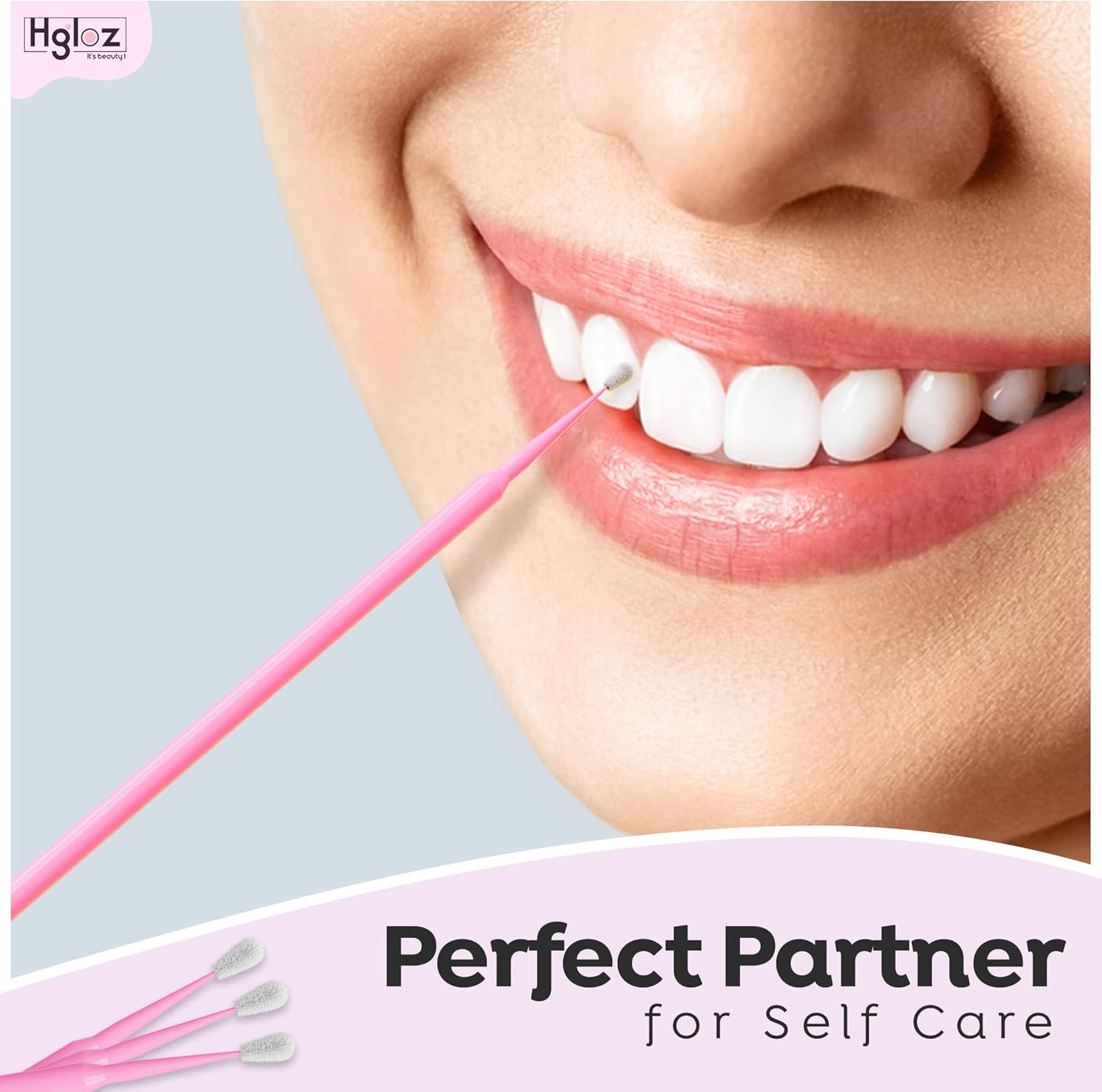 Microswabs for Eyelash Extenss in Pink – 2mm Soft Micro Applicator