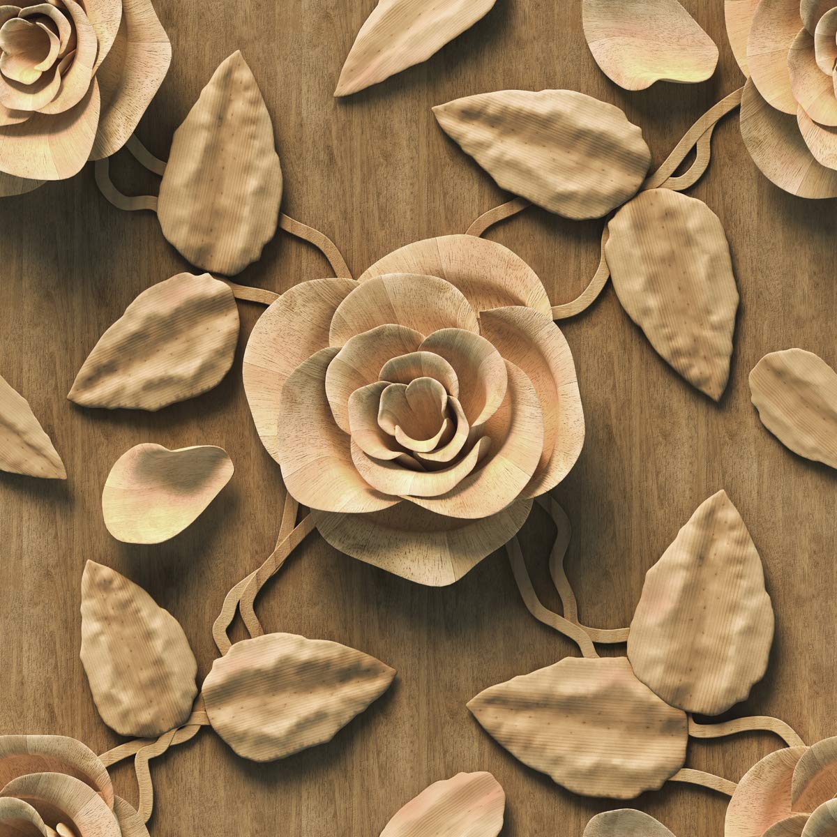 DWELLSINDIA 3D Floral Self Adhesive Wallpaper, Waterproof, Scratch Resistant, Laminated (41cm x 244cm, Multicolour) (B08R795M8F) Amazon Price History, Amazon Price Tracker