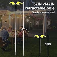 Vista 3 de CONPEX Luz de camping telescópica LED de 25000lm - Poste telescópico portátil al aire libre Pesca Inundación nocturna Iluminación de patio trasero