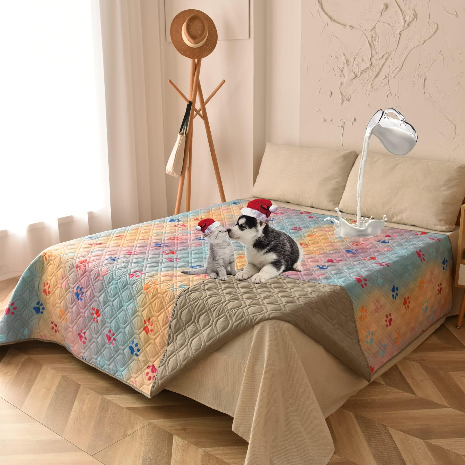 Gogobunny Hundedecke Wasserdicht – Doppelseitig, 203x308 Cm, Schützt Sofa & Auto, Für Hunde & Katzen