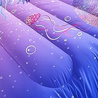 Vista 117 de CVHOUSE Juego de ropa de cama con diseño de panda, juego de edredón individual con panda y 2 fundas de almohada, lindo juego de colcha kawaii