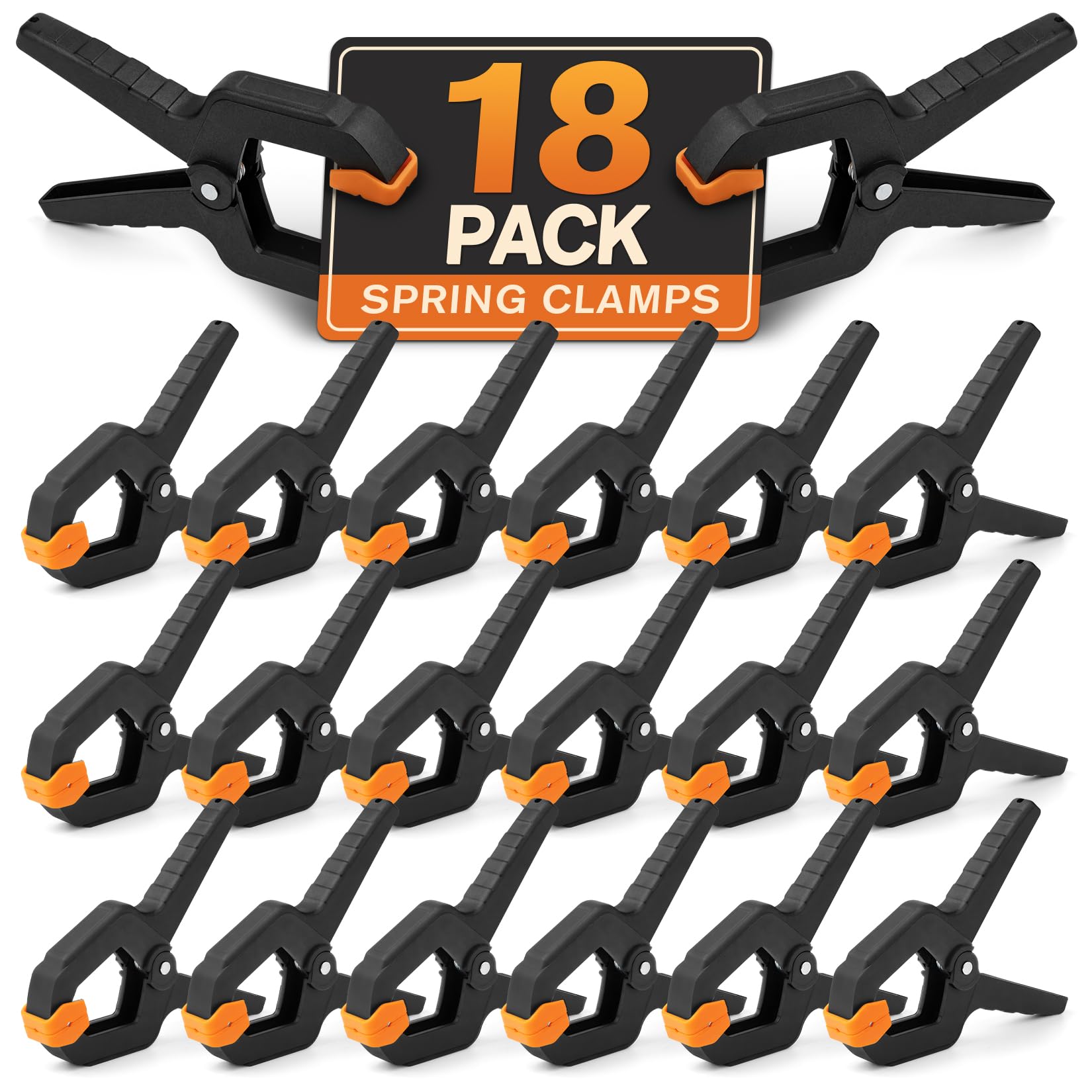 Photo 1 of 18 Pack Spring Clamps, Heavy Duty Spring Clamps, Balloon Arch Clips