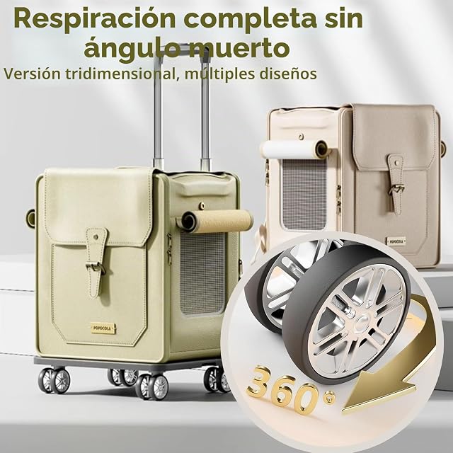 Foto 3 de 7 de Galatée Mochila para Mascotas con Ruedas, Cochecito para Mascotas