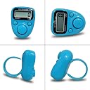 Digital Hand Tally Counter, Green, LED Display, with Reset Button (Model No-512) (Sky Blue) gallery image