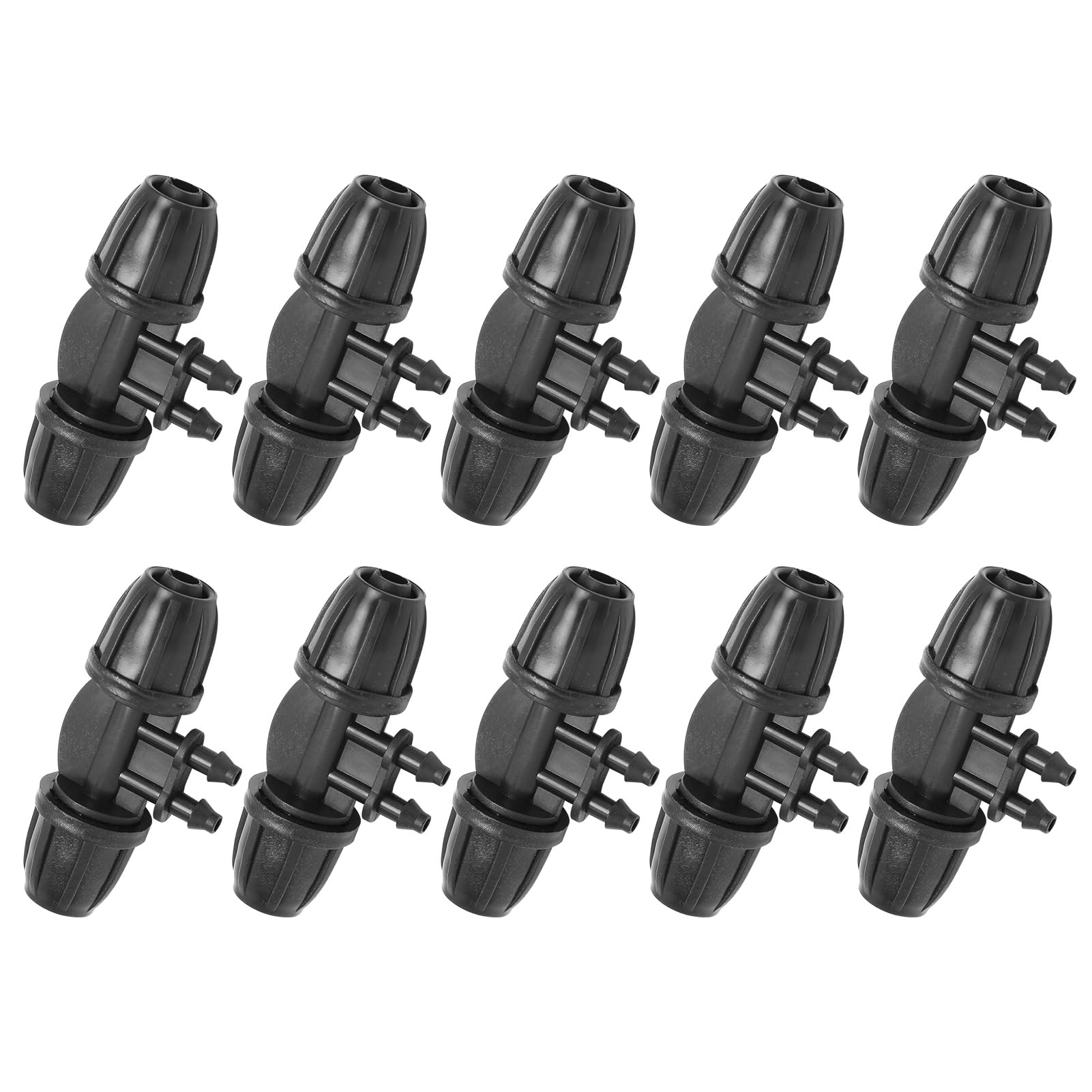YolieraArt 10PCS 8/11 to 4/7 Hose Connector, ABS Plastic Irrigation Fittings, Easy to Install Hose Joints for Drip Irrigation Systems, Garden Beds, Farms, Lawns & Greenhouses