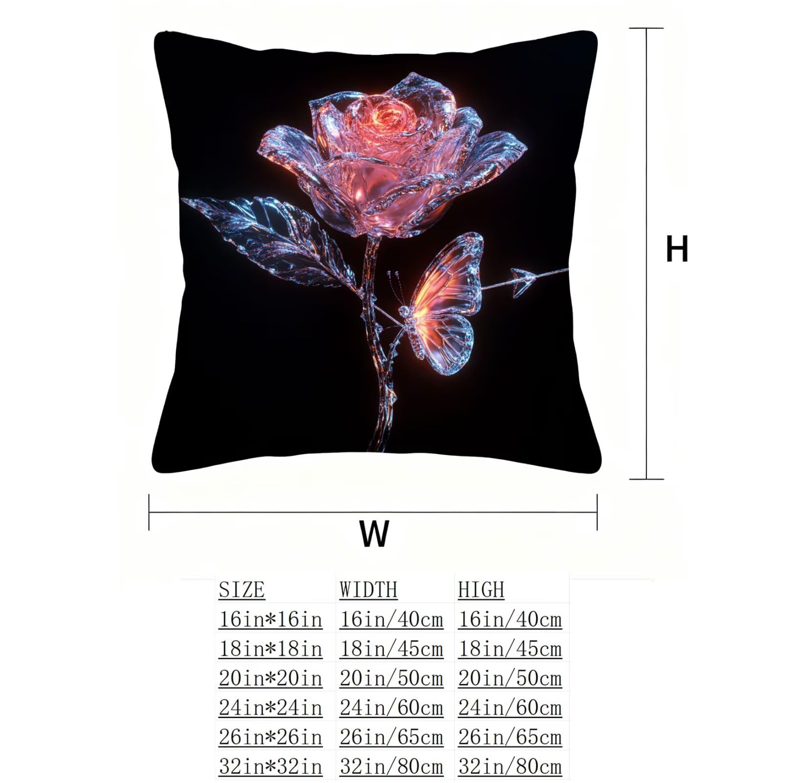 Rosa Federe Cuscini Divan 60x60 Rosa Federe Cuscino Letto Super Morbido Copricuscino Letto Set di 4 Cuscini Divano Decorazioni Autunnali Copricuscini Arredamento Casa, Sedia Soggiorno Giardino E - 711