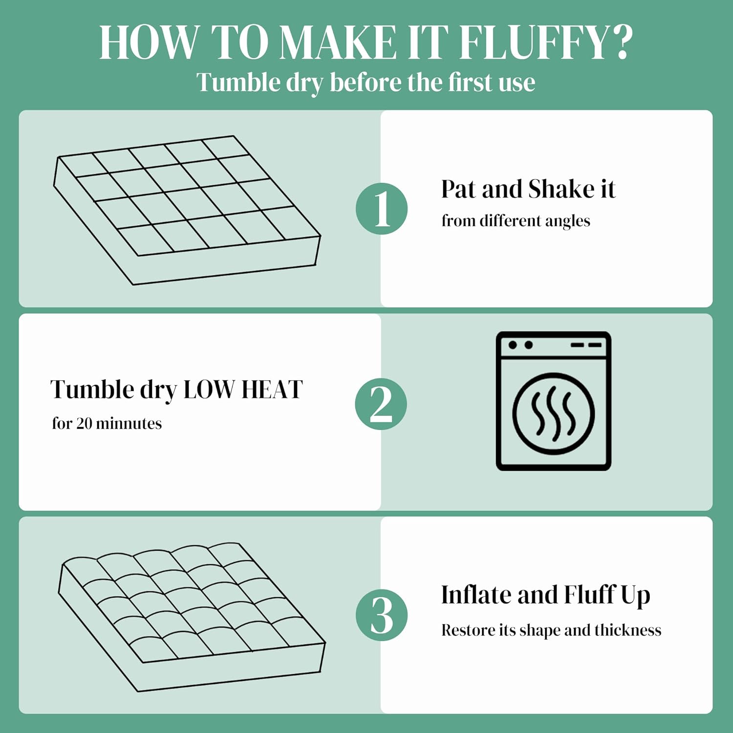 HOMBYS Extra Thick Fitted Futon Mattress Cover Full Size with Anti-Slip Elastic, Plush Down-Alternative Filling for Enhanced Comfort, 100% Polyester Futon Topper, Grey, Cover Only