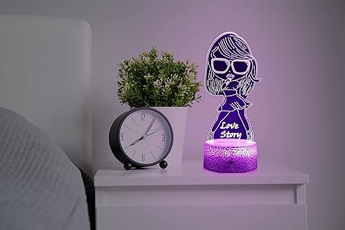 Miniatura 3 de Regalos de cumpleaños para niñas, linda luz nocturna para niñas, decoración para habitación. Lámpara de mesa para suministros de fiesta musical. Luz