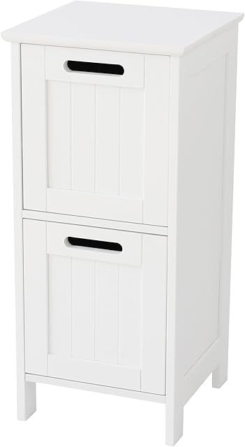 House & Homestyle Freestanding Storage Drawers, MDF, White, H 66cm x W x D 30cm