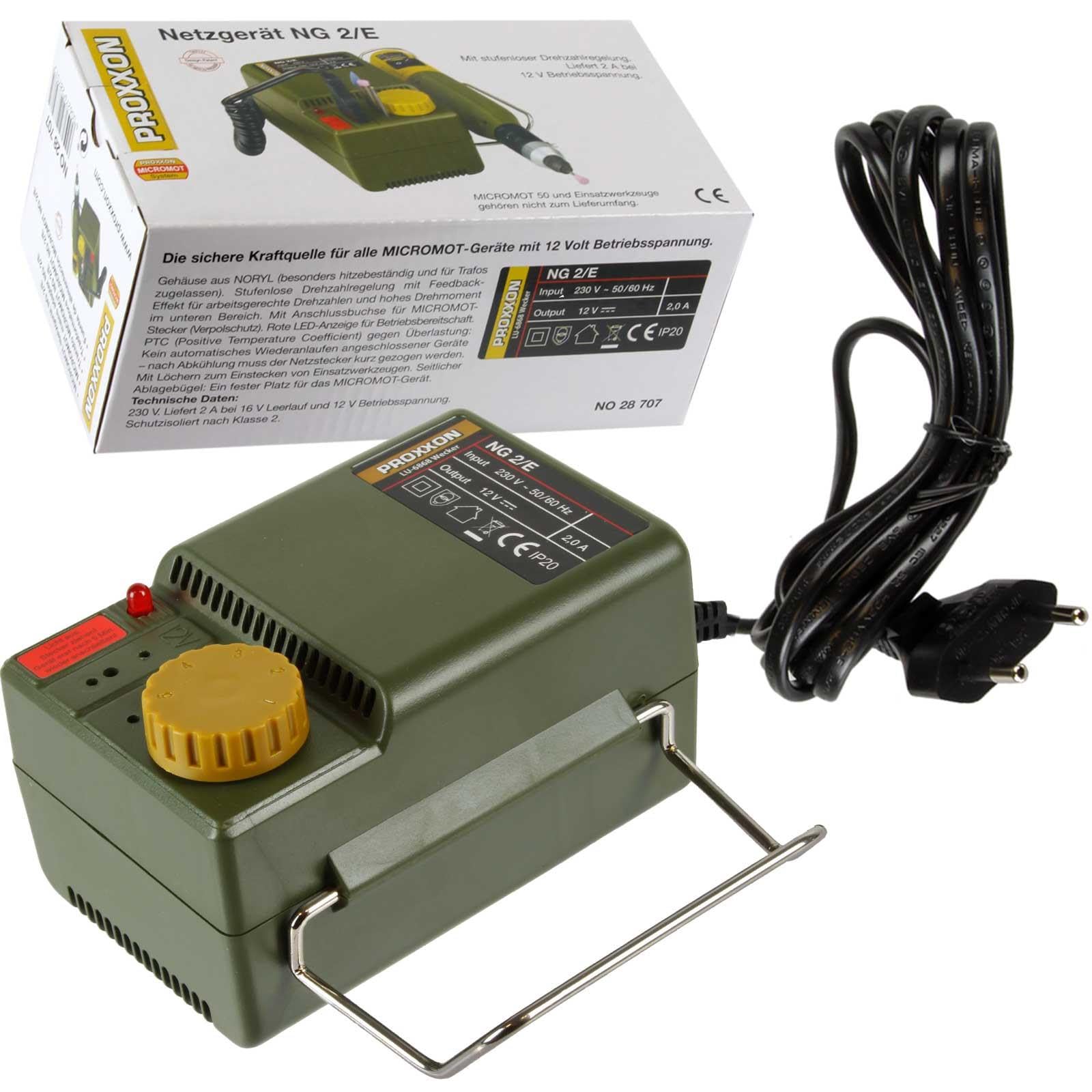 Proxxon 28707 Fuente de alimentación MICROMOT NG 2/E