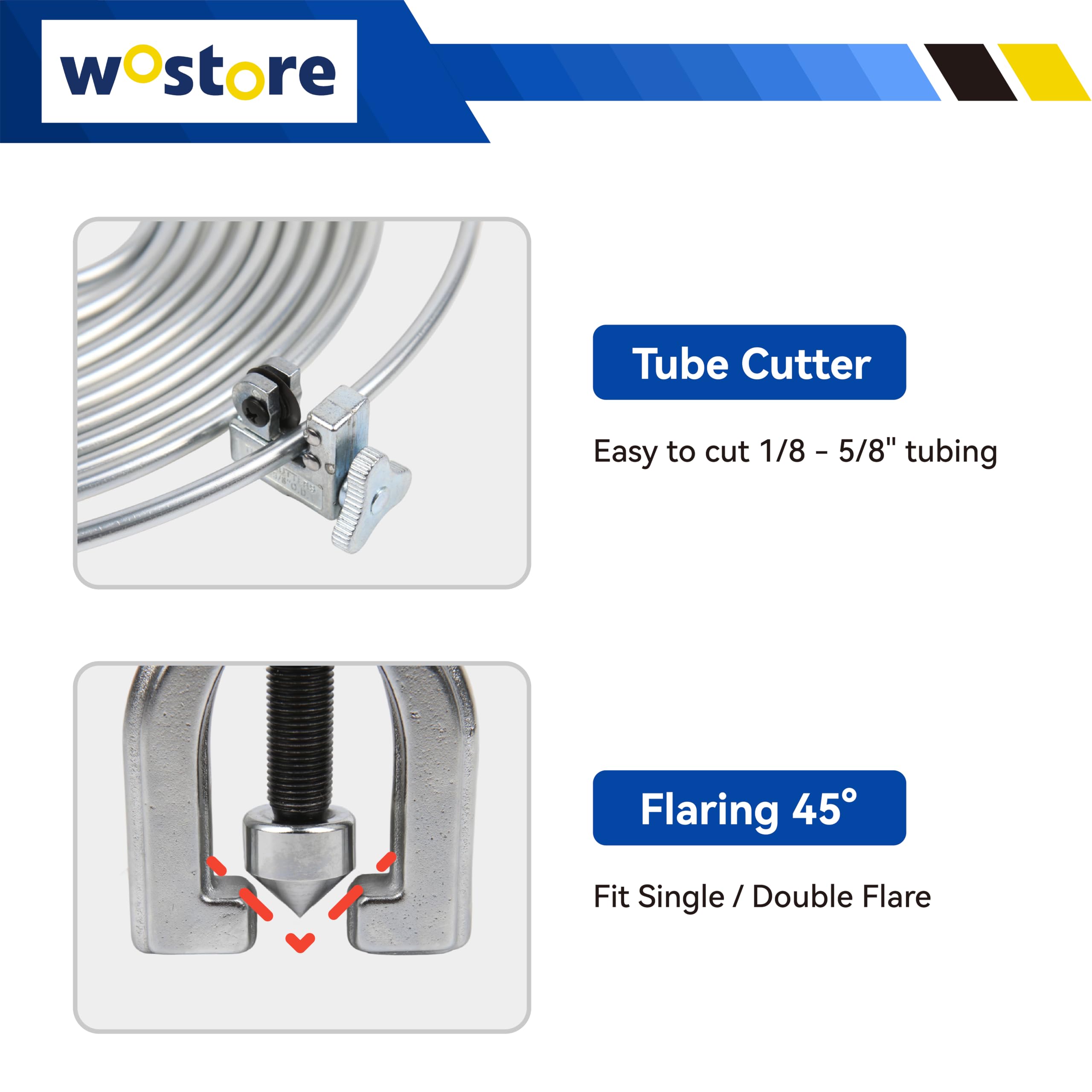 Wostore Tuyau de frein avec câble de frein de 7,6 m de diamètre 4,75 mm, 24