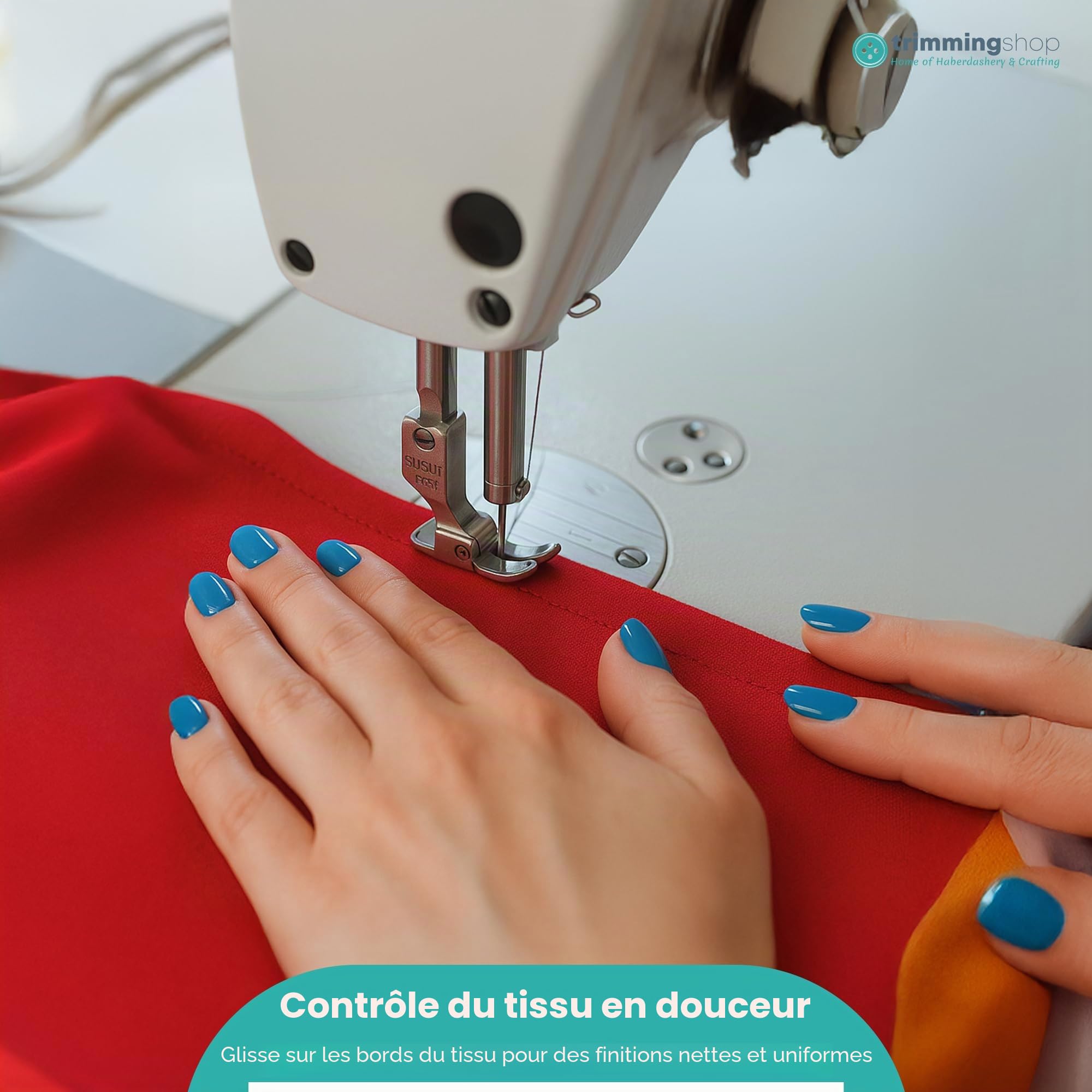 Trimming Shop Susur Pied presseur standard pour machines à coudre industrielles | Coutures droites en acier pour un contrôle précis du tissu, de la couture et de la couture