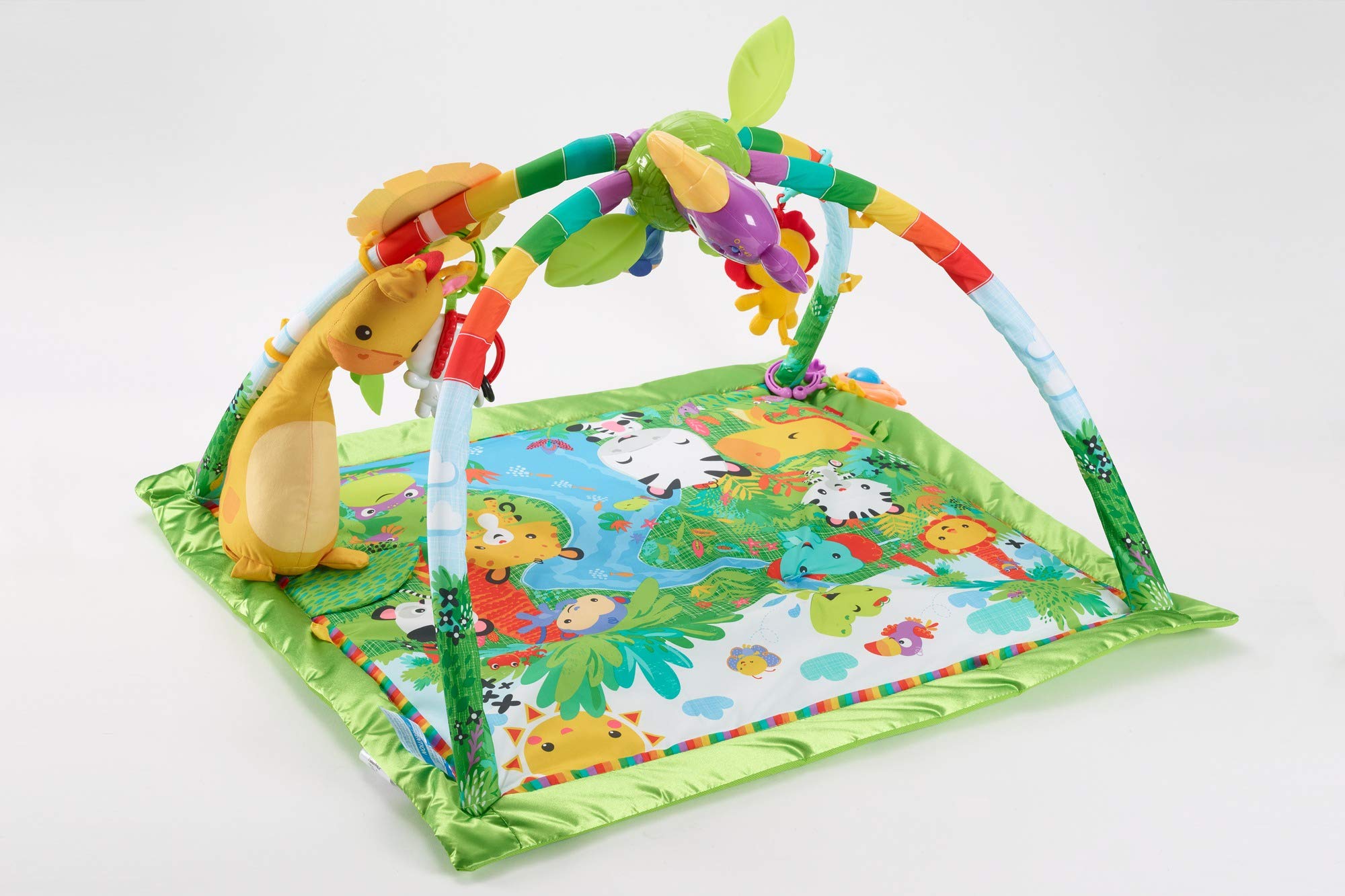 Fisher-Price Rainforest Music Lights Deluxe Gym Amazon Exclusive, Multicolor