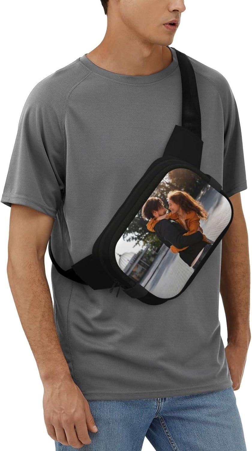 Personalized Sling Backpack Custom Crossbody Bags Design Your Logo Photo Text Customized Funny Sling Bag for Travel Hiking Sports Running - Image 7