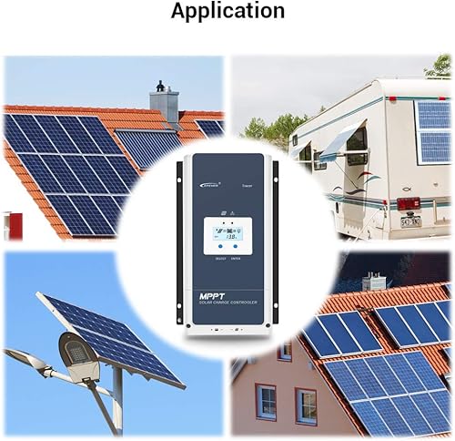 Miniatura 8 de EPEVER Controlador de carga solar MPPT 100A 12V24V36V48V DC Identificación automática del voltaje del sistema Max.PV 150V Regulador del panel solar