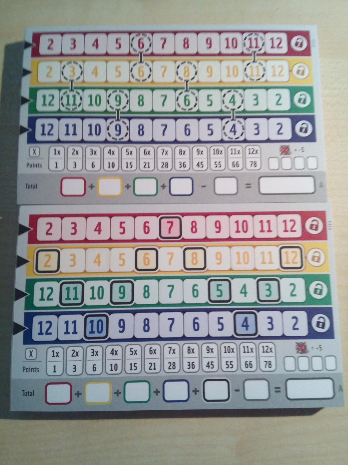 NSV QWIXX Würfelspiel - Strategie Spiel Spanische Ausgabe Für Familie & Freunde