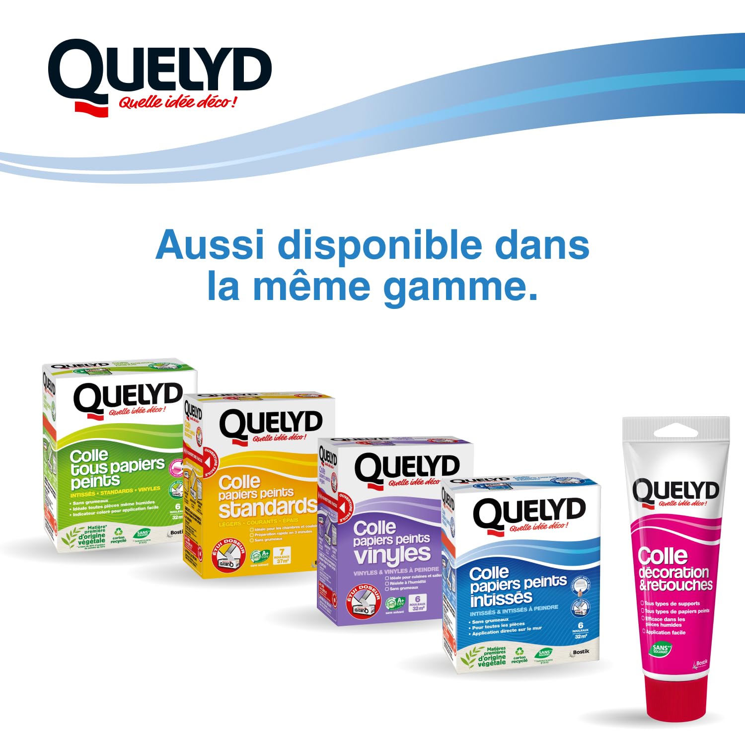 Quelyd Colle Papiers Peints Intissés en Pâte Seau 3 kg