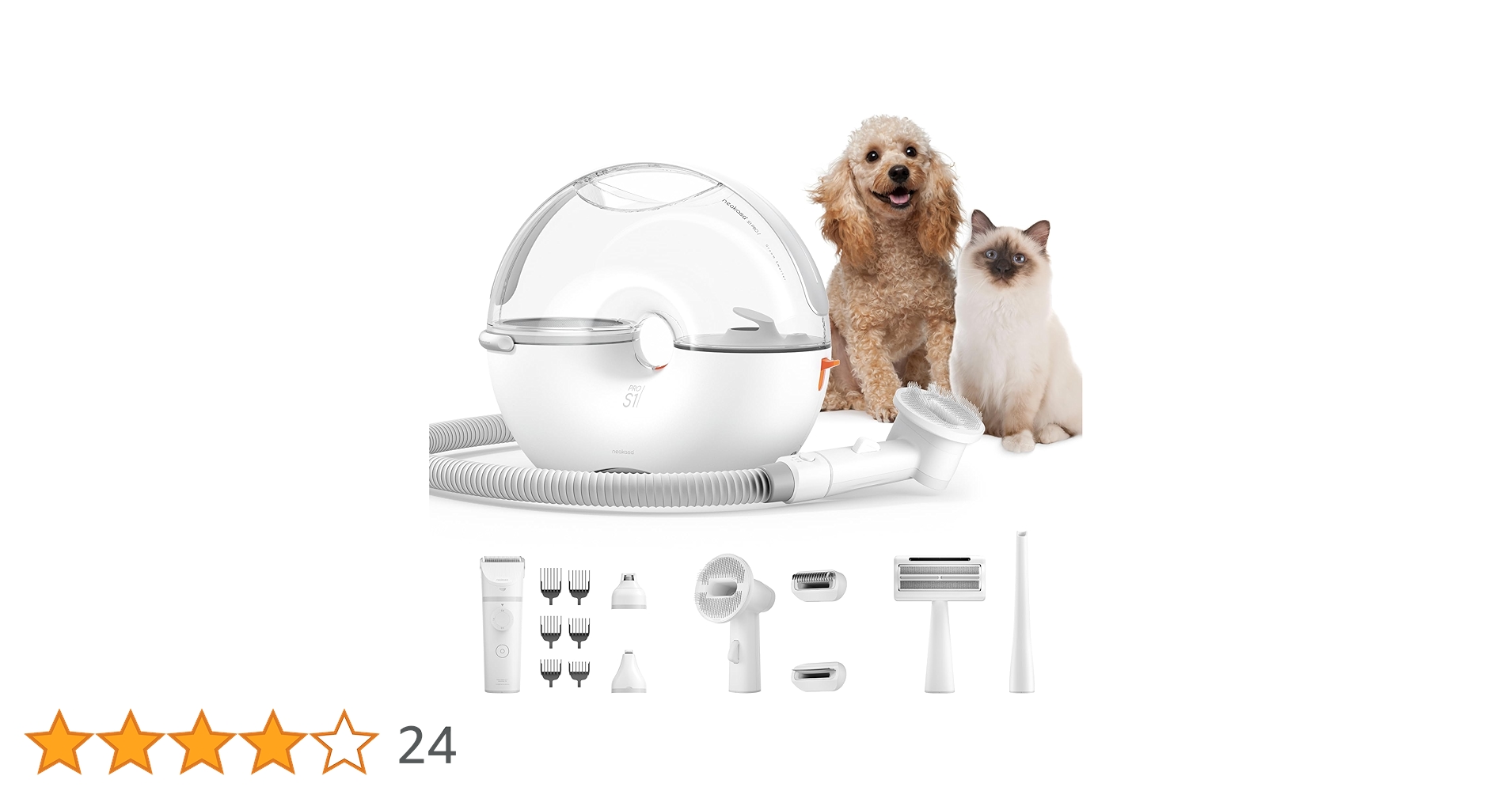 大特価❣️犬用トリミングツール7点セット3 L大容量防塵カップブラウン 大特価❣️犬用トリミングツール7点セット3 L大容量防塵カップ