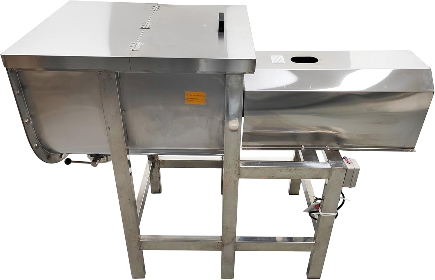TECHTONGDA Powder Paste Mixer Dry Wet Blender Mixing Machine for Grain Particle Granula Plastic Particles Sauces 220lbs 220V