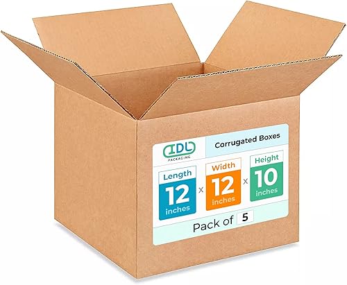 Miniatura 127 de Cajas para envío IDL Packaging - B-1266-5 de cartón corrugado, tamaño pequeño, de 12 pulgadas de largo x 6 pulgadas de ancho x 6 pulgadas de alto