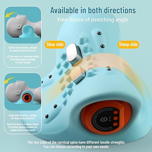 Miniatura 3 de Masajeador de cuello, masajeador de cuello, 3 modos de relajación portátil de cuello y hombros, almohadas eléctricas con calor, dispositivo de