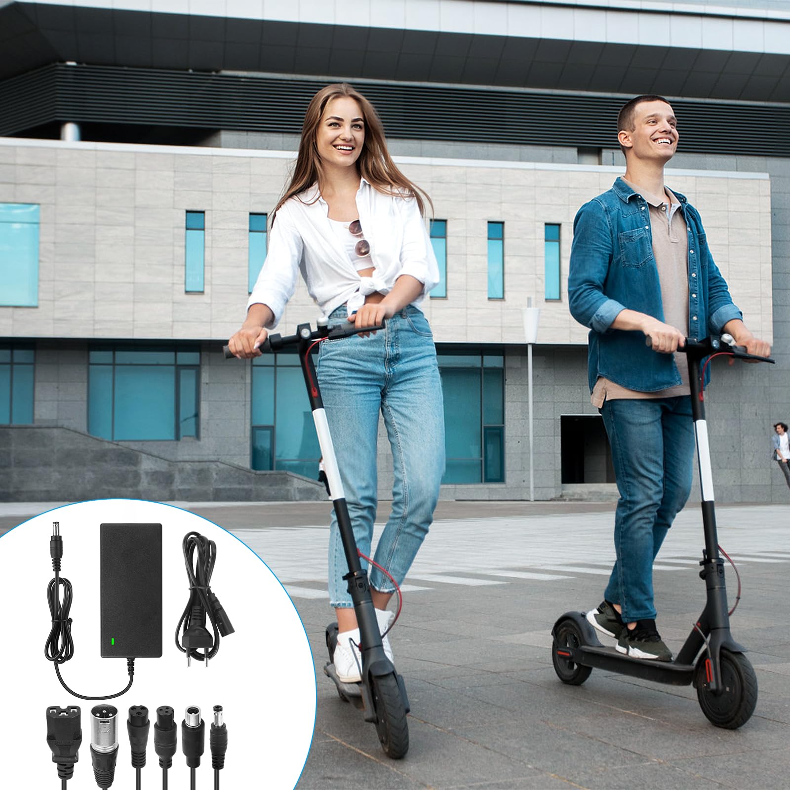 Mineup ładowarka do skuterów elektrycznych i hoverboardów, 6-portowa ładowarka UE