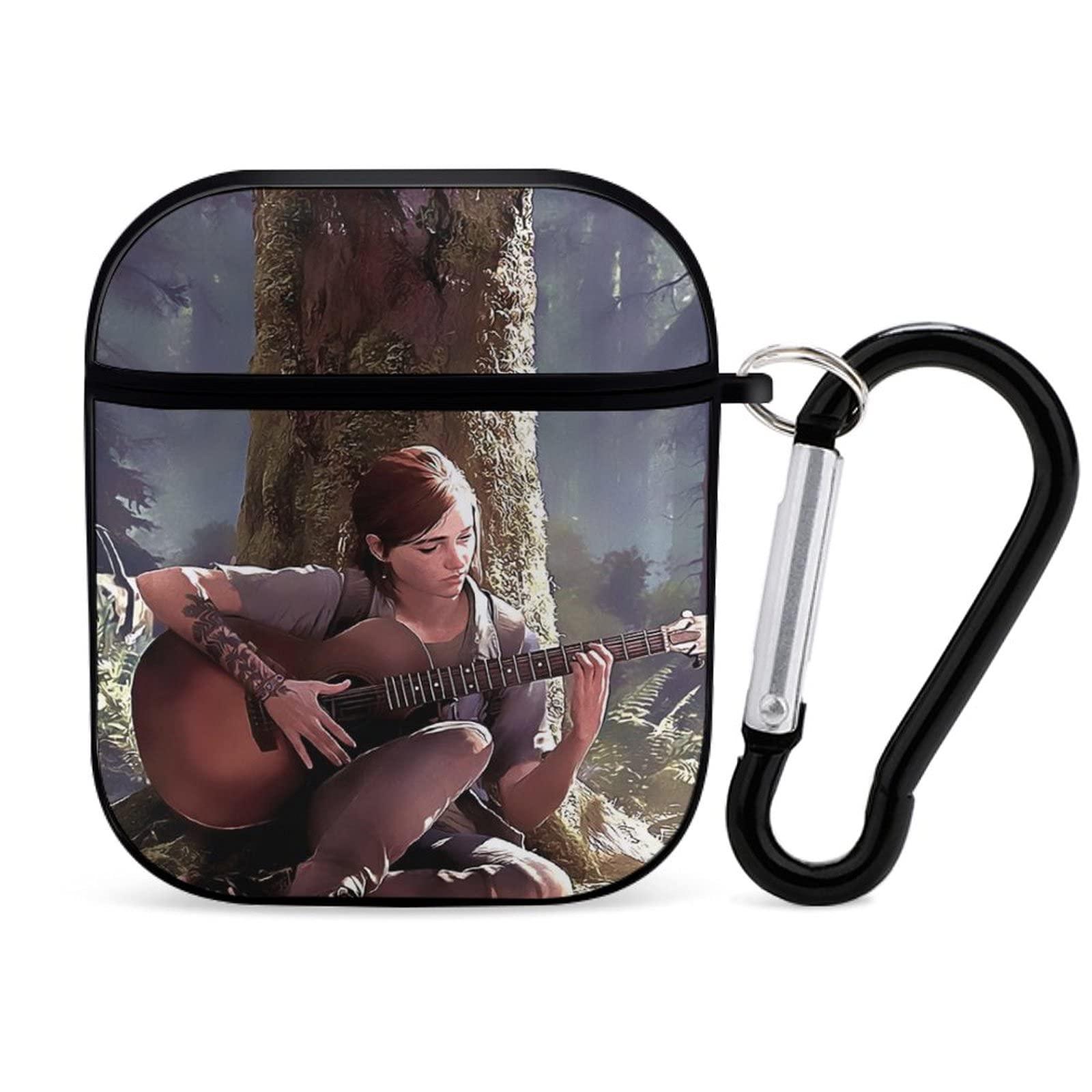 Apple Bluetooth Headset Cover The Last of Us AirPods Case 1&2 Comes with a Key Chain, Compatible with Wired Charging, Personalized and Customized Patterned Prints, and Shock-Resistant Silicone case