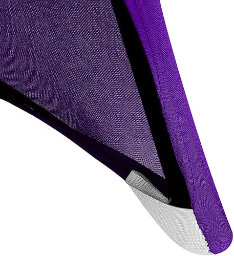 Vista 132 de Funda de silla Peomeise plegable, de elastano para banquete de boda, comedor, evento. Blanco