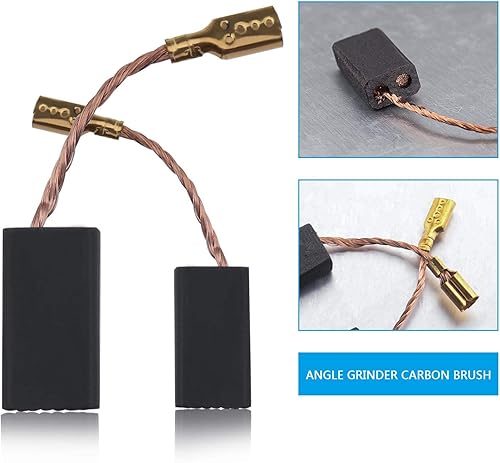 Miniatura 4 de Create idea 2 pares de cepillos de carbono para amoladora angular 1607014144 1607014145 de 0.197 x 0.315 x 0.591 in, compatibles con Bosch GWS 600