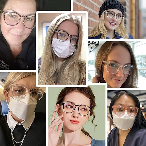 Miniatura 5 de Outray 2 pares de gafas de seguridad anti niebla, gafas de protección azul, bloqueo de luz azul para hombres mujeres