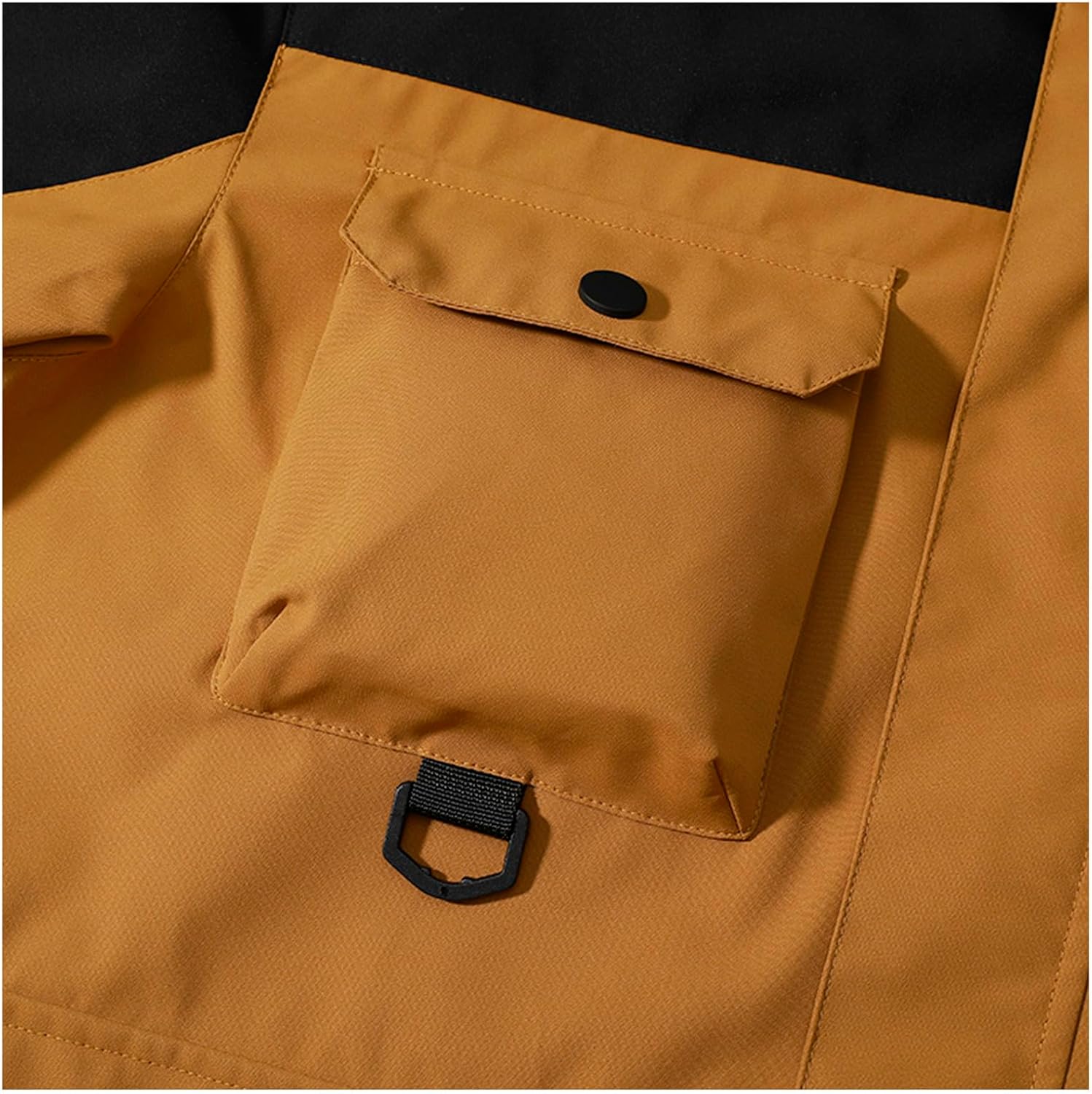 Men's Waterproof Jacket Lightweight Warm Fall Winter Windbreaker with Hood Ski Jacket