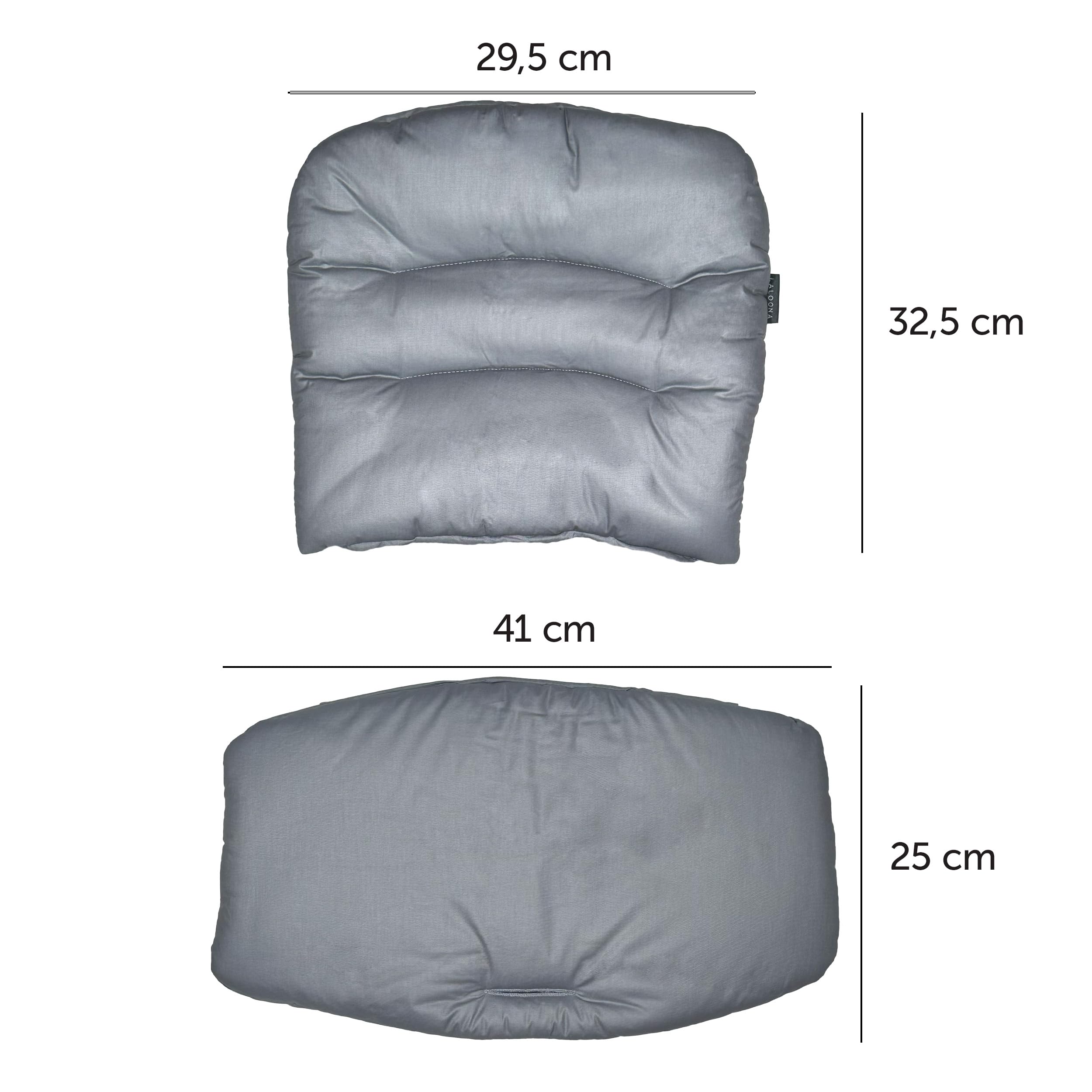 LaLoona Cuscino Seduta Seggiolone Pappa Per Safety 1st/Bebeconfort Timba - Cuscino Seggiolone Pappa Bimbo 2 Pezzi, OEKO-TEX Standard 100, Lavabile in Lavatrice - Grigio