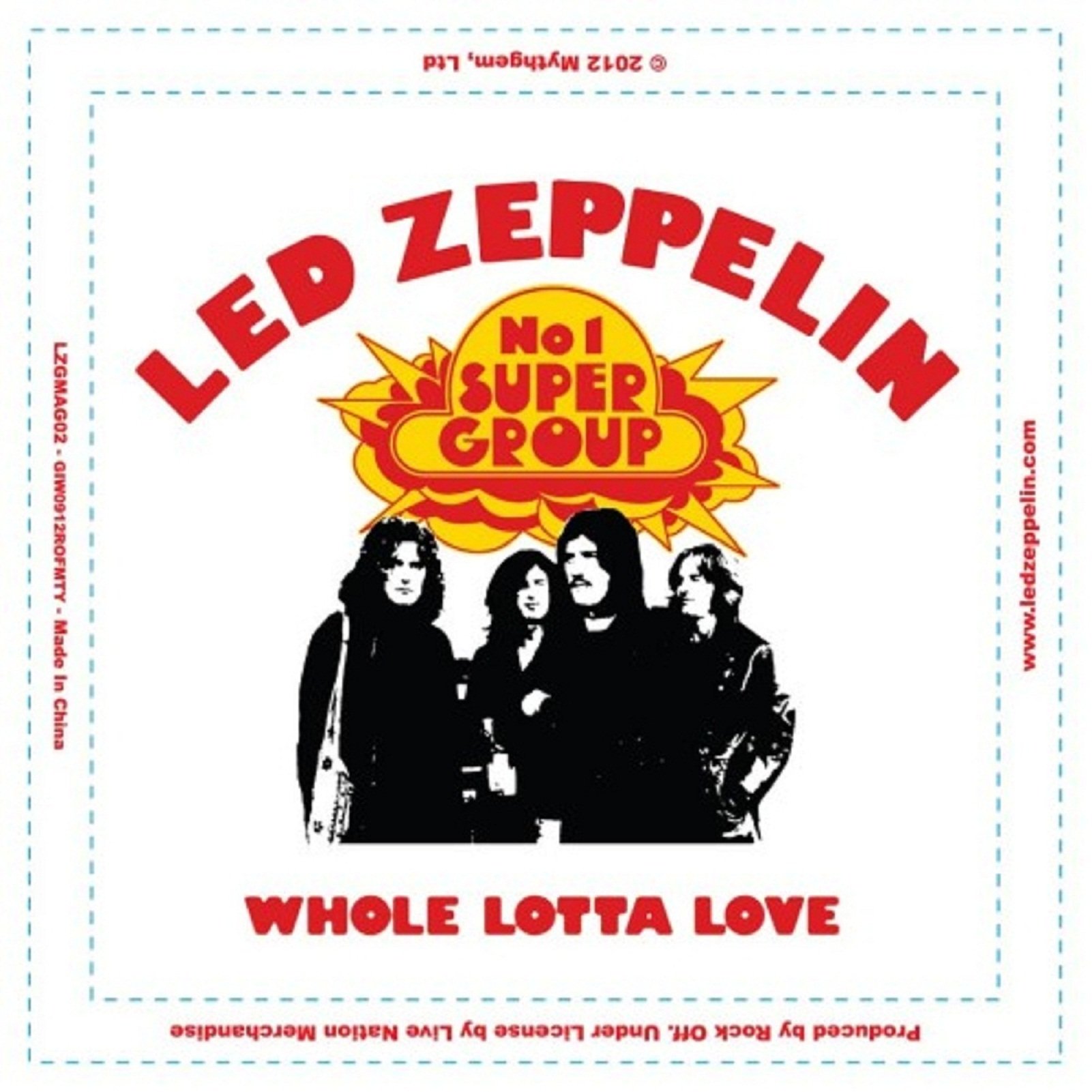 lottaページ‼️ Amazon.com: Led Zeppelin Fridge Magnet Whole Lotta Love Official
