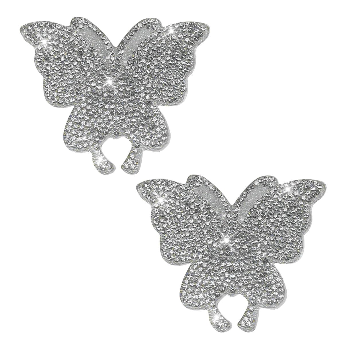 2PCS Crystal Car Stickers Butterfly Bling Rhinestone Decals Self Adhesive Car Decoration Stickers Glitter Rhinestones Decal Car Decals