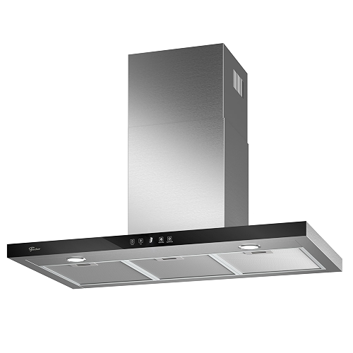Fischer Coifa de Parede Infinity 90cm com Controle Por Gesto Preto 127V