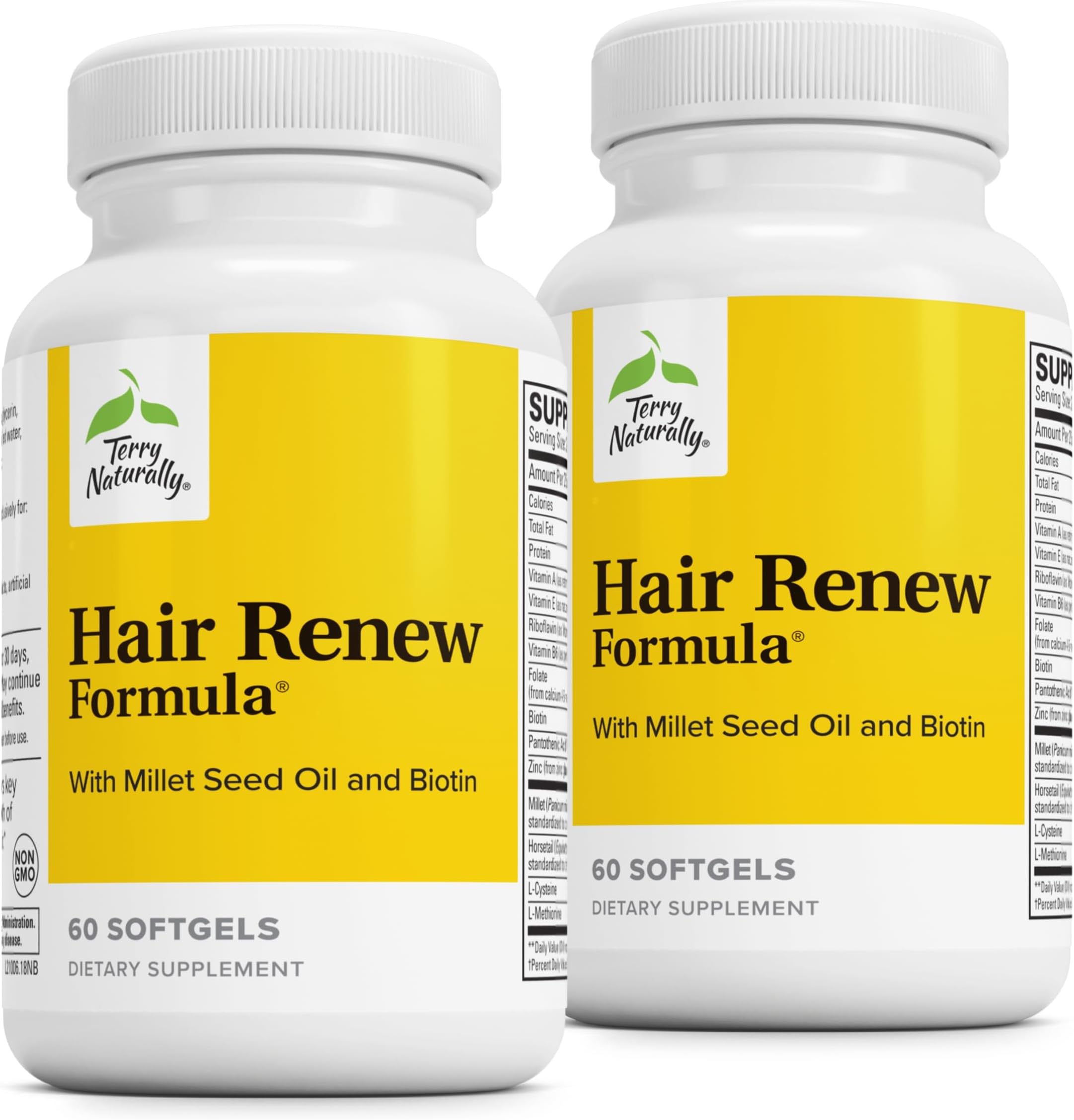 Terry Naturally/Europharma Hair Renew Formula -60 Softgels -2 Pack