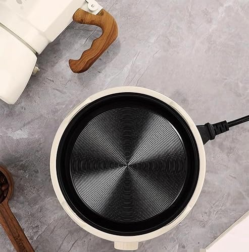 Miniatura 8 de Tissting Estufa eléctrica de 500 W, 110 V, mini calentador de tetera eléctrica, estufa de vidrio para tetera, quemador de placas calientes, estufa