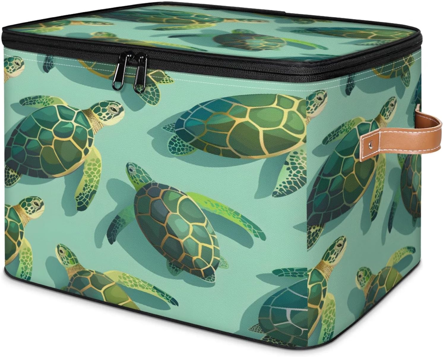 2-Pack Storage bins with lids - 26 quart organizer bins - Collapsible fabric storage bins with sturdy handles and double zipper tops - Versatile for home, toys, dorm rooms